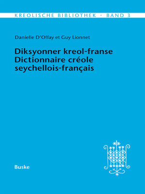 cover image of Diksyonner kreol-franse. Dictionnaire créole seychellois-français
